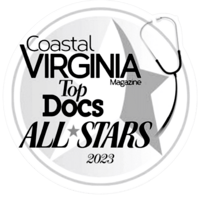 Coastal Virginia Magazine Top Docs All Stars Award 2023