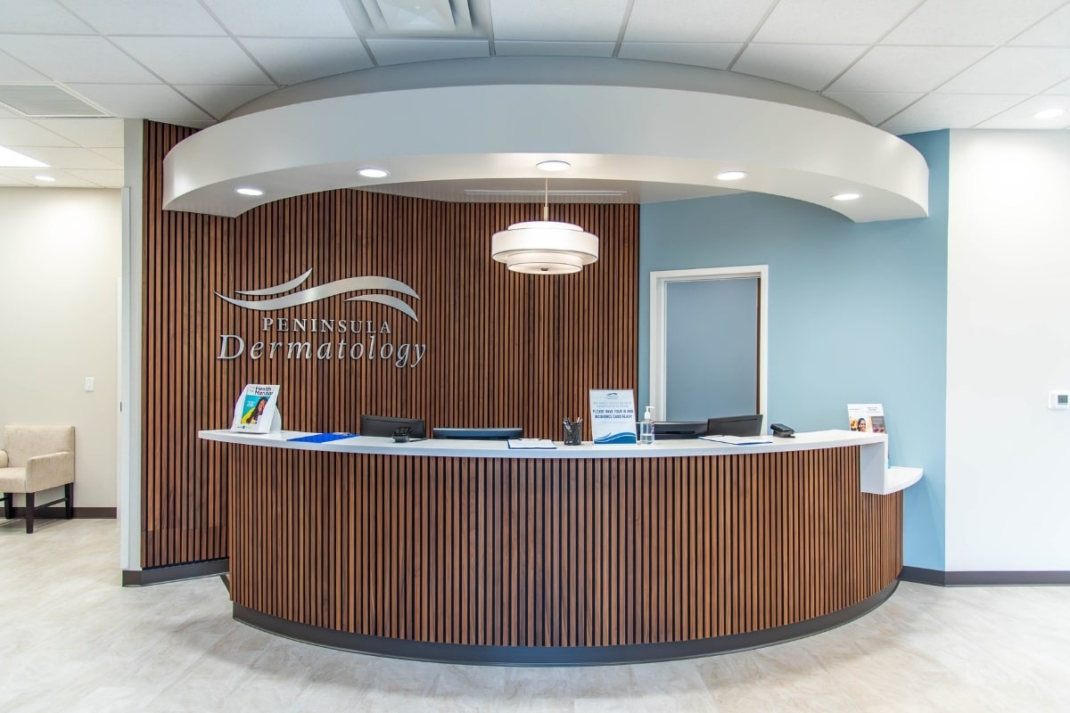 Williamsburg location 7 Williamsburg dermatologist peninsula dermatology front desk reception