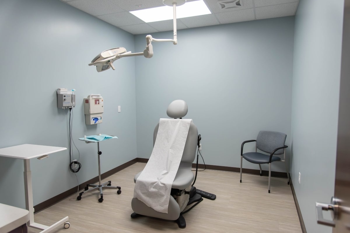 Williamsburg location 11 Peninsula dermatology exam room